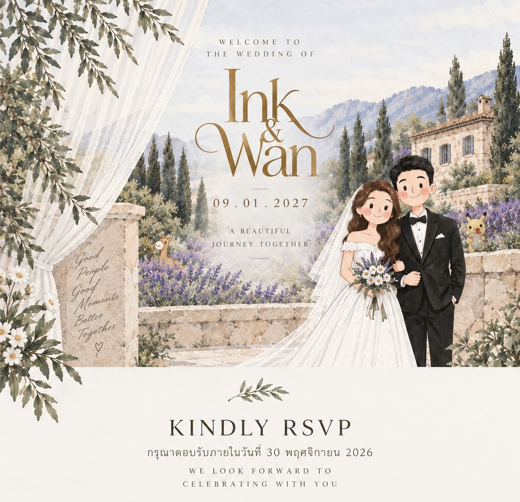 Ink & Wan Wedding RSVP